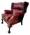 Hancock and Moore Wingback Ball and Claw Leather Chair For Sale