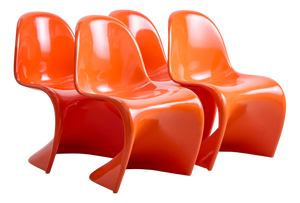 Vintage Panton Chairs by Vitra, 1960s, Set of 4