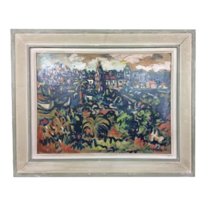 Sylvain Vigny French Post Impressionist Landscape Painting Oil on Board