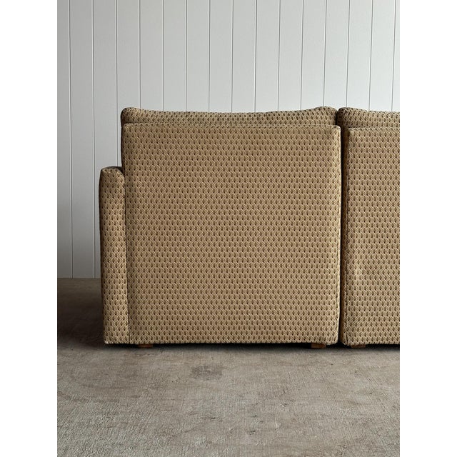 Beige Vintage Modular Three-Piece Sectional Sofa, C. 1990 For Sale - Image 8 of 17