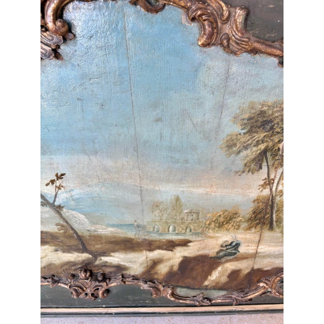 19th Century Italian Landscape Oil on Panel Painting For Sale - Image 9 of 12