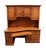 Brown Winners Only Solid Oak Rustic Early American Country Style 74" Computer Desk W. Cabinet Storage Top For Sale - Image 8 of 18