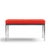 Florence Knoll Mid Century Chrome Two Seat Bench This bench measures: 37 wide x 18.5 deep x 18.75 high, with a seat...