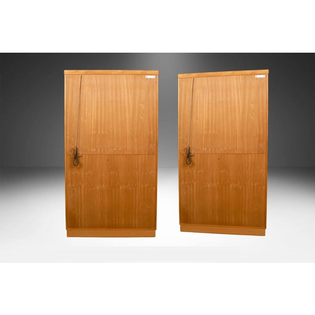 Skovby Møbelfabrik A/S Pair Danish Mid Century Teak Display Cabinet by Skovby For Sale - Image 4 of 16