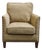 Uttermost Furniture Transitional Accent Club Arm Chair W. Textured Beige Woven Upholstery & Nailhead Trim For Sale