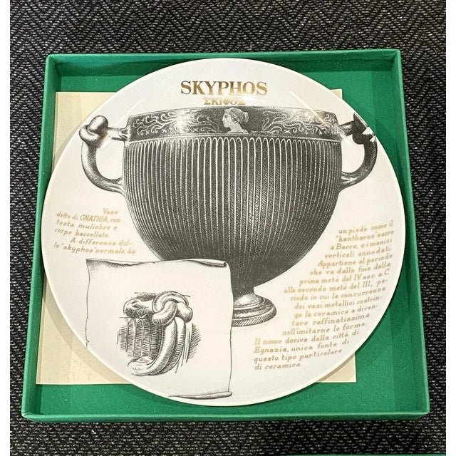 Dishes by Atelier Fornasetti for Martini and Rossi, 1960s, Set of 5 For Sale - Image 5 of 12