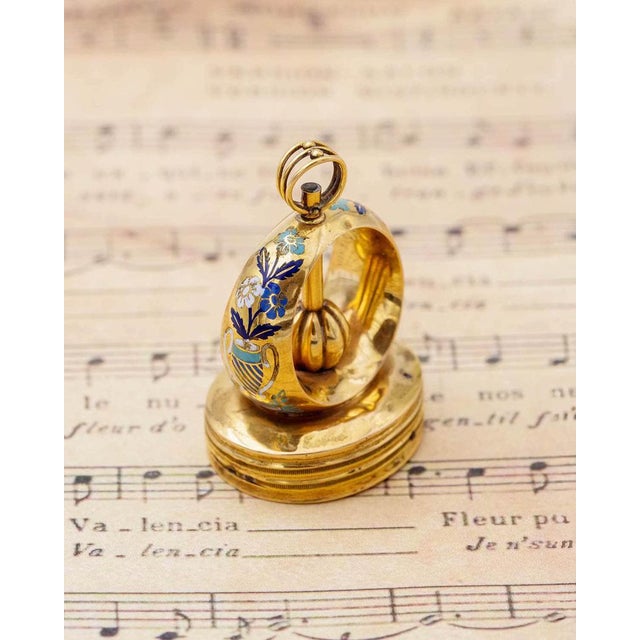Swiss Gold Musical Fob Seal For Sale - Image 5 of 10