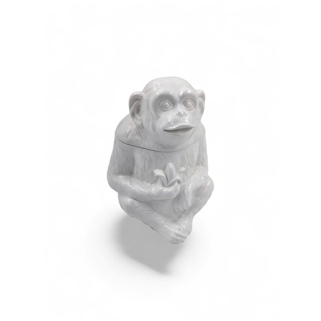Ceramic 1970s Monkey Business, Fitz & Floyd, Discontinued, Figural Cookie Jar & Lid For Sale - Image 7 of 8