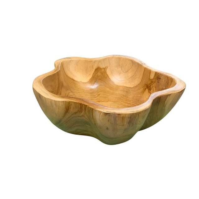 Contemporary Medium Wooden Bowl For Sale - Image 3 of 5