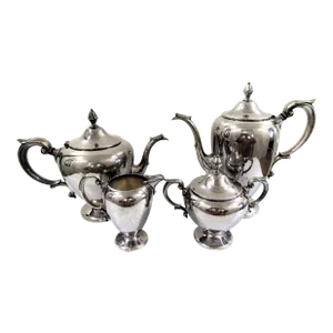 1950s Wallace Merimere Silver Plate Coffee and Tea Service- 4 Pieces