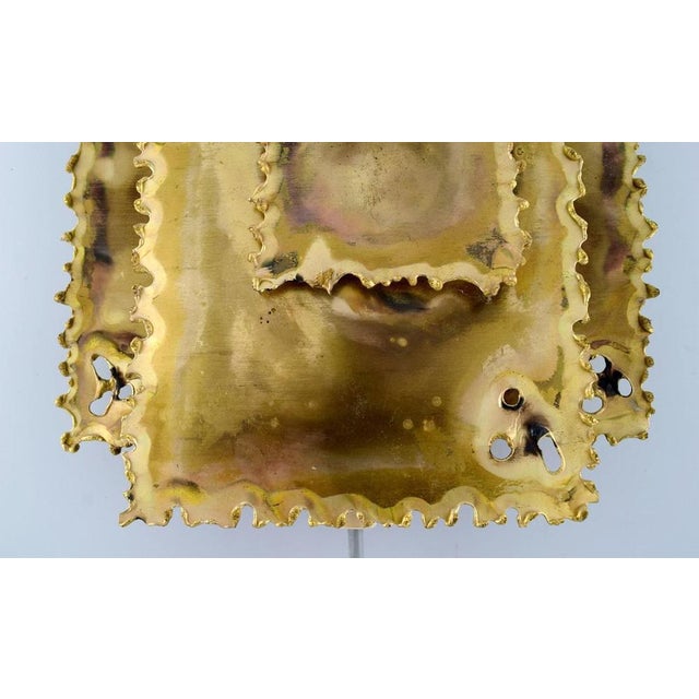 Wall Lamps in Laser-Cut Brass by Svend Aage Holm Sørensen, Denmark, 1960s, Set of 2 For Sale - Image 4 of 8