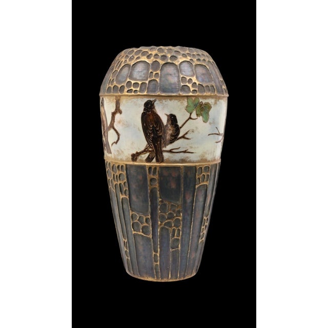 Large Antique Ceramic Amphora Vase For Sale - Image 9 of 10