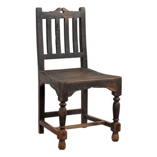 Vintage Indian Teakwood Chair For Sale