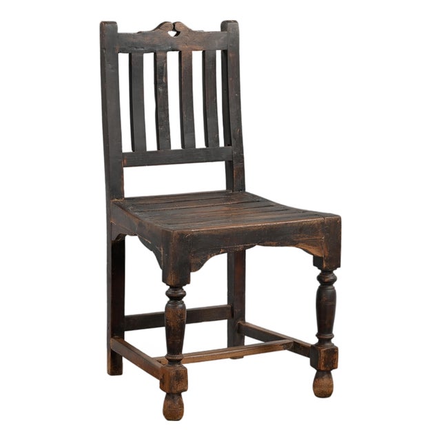Vintage Indian Teakwood Chair For Sale
