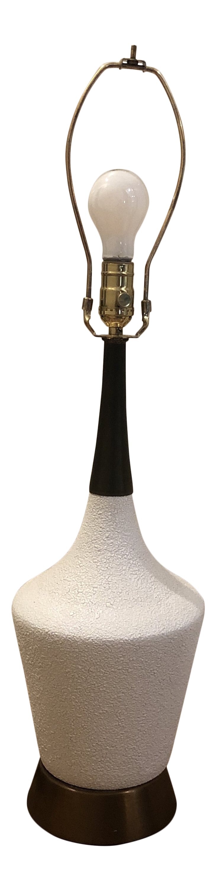 brass mid century table lamp