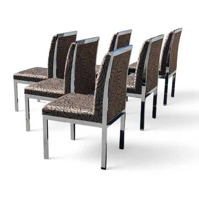 Vintage Dia Chrome Dining Chairs, Set of Six, Mid-Century For Sale - Image 12 of 18