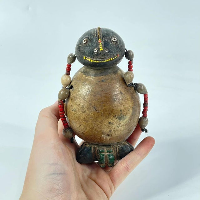 Brown Early 20th Century Tikar Clay House God 5inch Cameroon For Sale - Image 8 of 8
