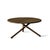 Berta Dark Oak Coffee Table by Eberhart Furniture Dimensions: D 90 x H 38 cm. Materials: Dark oak, brass. Bertha, a sleek...