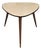 Kidney-Shaped Cocktail Table with Pink Formica Top and Brass Details, 1950s For Sale