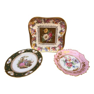 Three Plates from Limoges, 1890s, Set of 3 For Sale