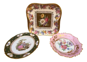 Three Plates from Limoges, 1890s, Set of 3