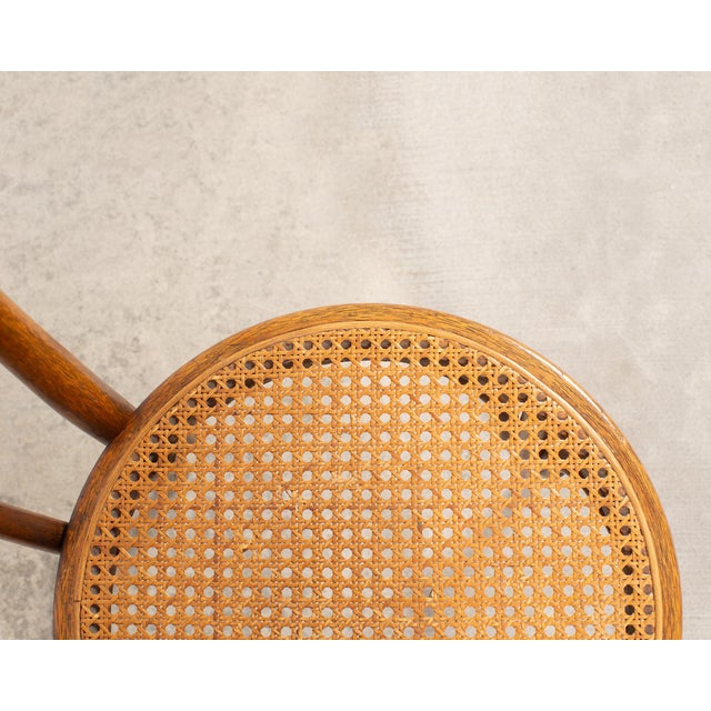 Pair of J & J Kohn Thonet Bentwood Cane Viennese Café Chairs For Sale - Image 16 of 17
