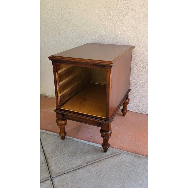 Vintage Wooden Storage End Table Chairish