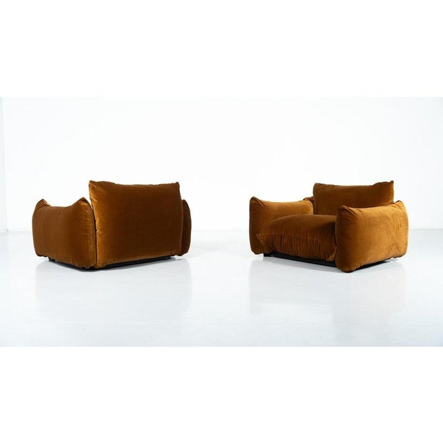 Textile Mid-Century Modern Marenco Chairs by Mario Marenco, Italy, 1960, Set of 2 For Sale - Image 7 of 14