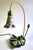 Blue 1970s Art Nouveau “Lotus Flower” Table Lamp For Sale - Image 8 of 14