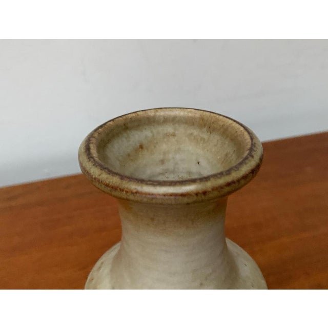 Mid-Century Danish Studio Pottery Minimalist Vase from Søholm, 1960s For Sale - Image 14 of 17
