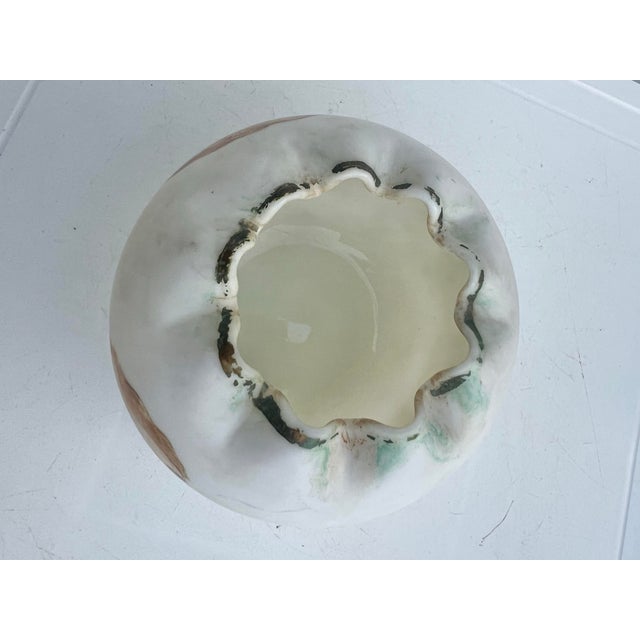 Early 20th Century Antique Cherub Glass Rose Bowl , Vase, Candle Holder For Sale - Image 5 of 8