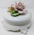Italian Regency Borbone Handmade Rose Covered Ceramic Decorative Box For Sale In Providence - Image 6 of 13