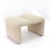 Textile Beige Suede Leather Lounge Chair With Matching Ottoman For Sale - Image 7 of 11