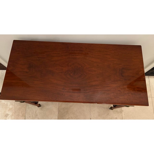 John Widdicomb Neoclassical Mahogany Console Server Table For Sale In Atlanta - Image 6 of 7
