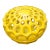 Vintage 90's Reticulated Honey Comb Inspired Handcrafted Ceramic Covered Bowl For Sale