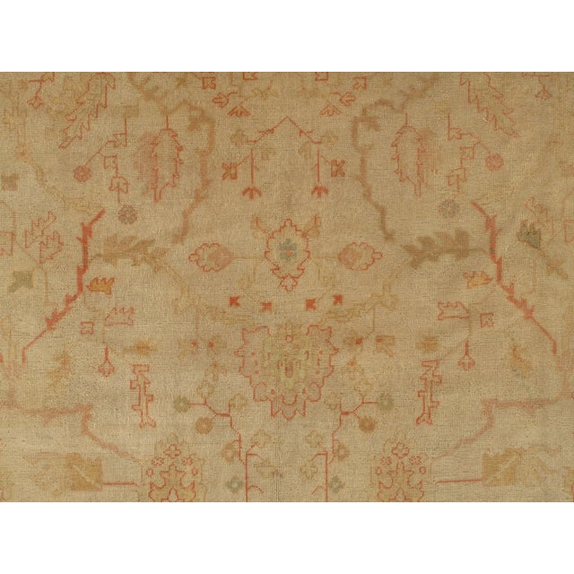 Turkish Antique Turkish Oushak Rug, 11'6 X 14'6 For Sale - Image 3 of 5