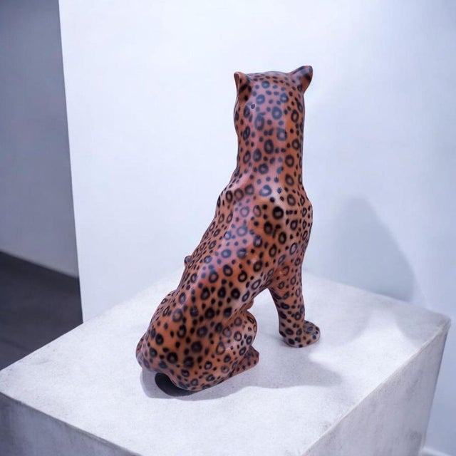 Ceramic Figure of Leopard, 2000s For Sale - Image 4 of 6