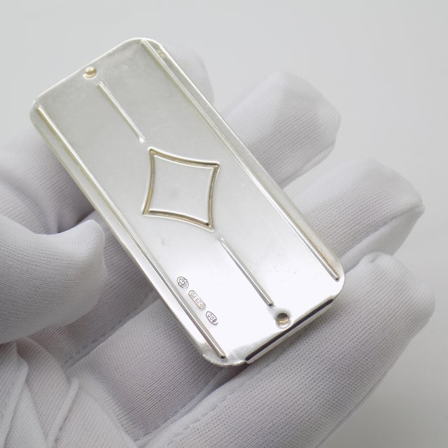 1970s Vintage Italian Genuine Silver 800 Rectangular Pill Box by Greggio, 1970s For Sale - Image 5 of 14