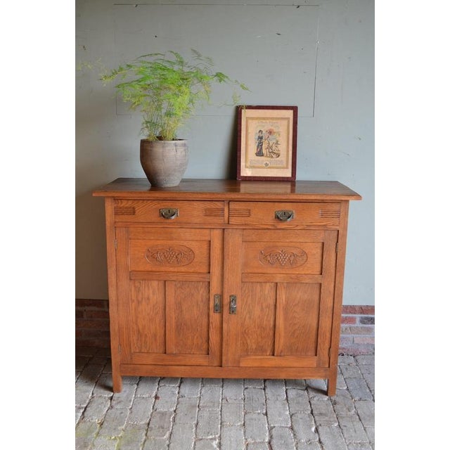 Art Deco Sideboard in Wood, Oak For Sale - Image 9 of 11