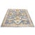 Indian Sultanabad Silk 6x6 Blue, Orange & Ivory Handmade Square Area Rugs #1143145 For Sale In Houston - Image 6 of 15
