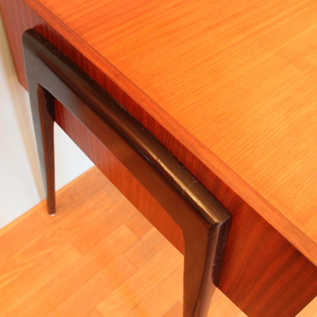 Black Mid-Century Danish Desk in Teak, 1960s For Sale - Image 8 of 16