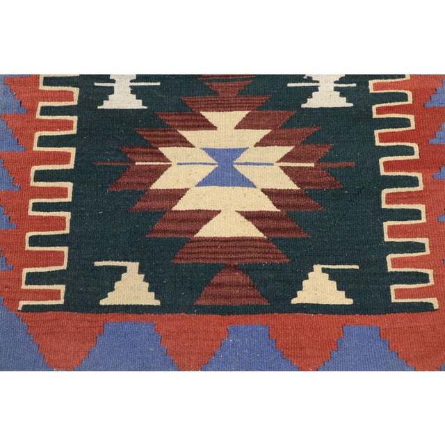 Vintage Persian Shiraz Kilim Rug - 02'03 X 03'00 For Sale - Image 4 of 9