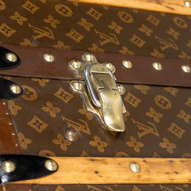 Louis Vuitton Wardrobe Trunk in Monogram Canvas from Louis Vuitton, France, 1950s For Sale - Image 4 of 18