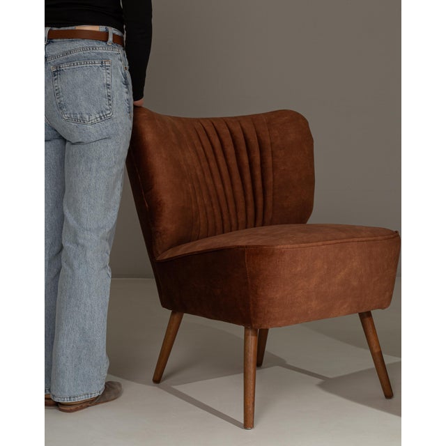 1940s Danish Upholstered Cocktail Chairs - A Pair For Sale In Greensboro - Image 6 of 18