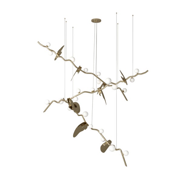 Contemporary Almond Suspension Lamp by Creativemary For Sale - Image 3 of 11