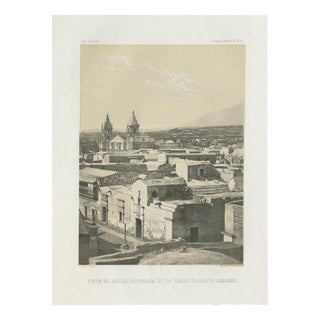 View of Arequipa from the Tower of Santo Domingo, 1865, Paper For Sale