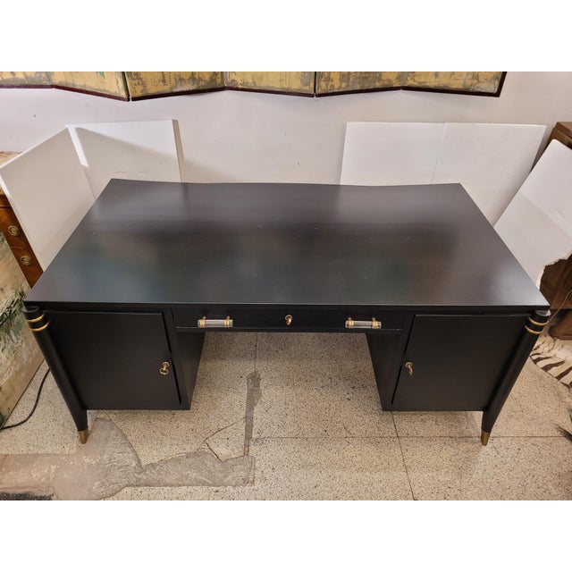 Art Deco Desk in the style of Léon & Maurice Jallot, France, 1940s For Sale - Image 9 of 18