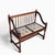 Wood Vintage Spindle Back Wood Settee With Floral Cushions For Sale - Image 7 of 16