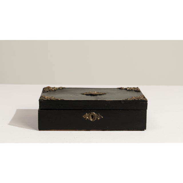 19th Century France Black Brass Box For Sale - Image 18 of 18