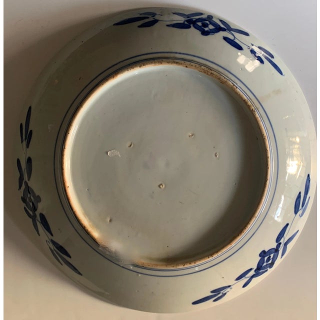 Blue Mid 19th Century Meiji Japanese Porcelain Imari Charger For Sale - Image 8 of 13